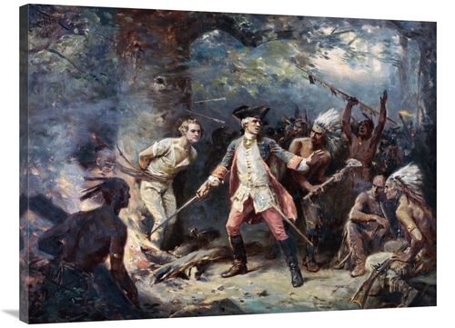 Global Gallery GCS-277535-40-142 40 in. Rescue of Major Israel Putnam 