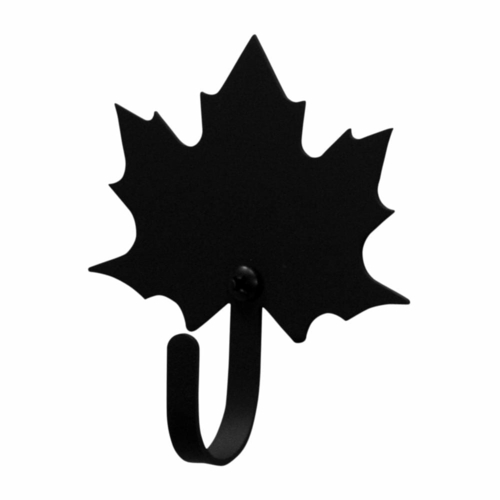 Wrought Iron XSmall Autumn Maple Leaf Wall Hook Decorative Xsmall
