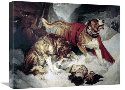 Global Gallery GCS-278166-22-142 22 in. Alpine Mastiffs Reanimating a 