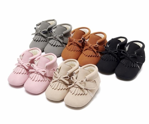 Fashion New Bow Fringe Winter Warm With Fur Baby