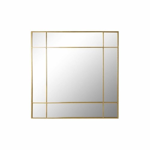 Wall mirror DKD Home Decor Golden Crystal Iron 90 x 3 x 90 cm
