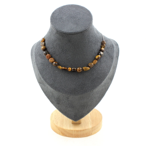 Tiger's Eye from South Africa 20 beads necklace