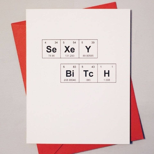 Sexy Bitch Sentimental Elements Card