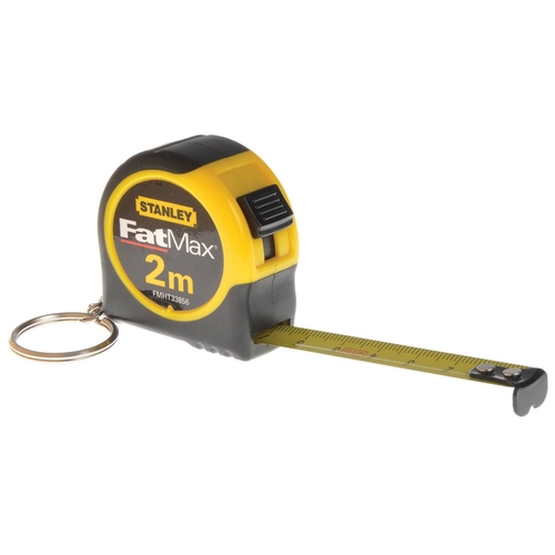 Tape Measure Stanley FatMax Keychain Mini Natural rubber ABS (2 m x 13