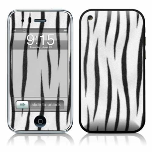 DecalGirl AIP3-TIGER-WHT iPhone 3G Skin - White Tiger Stripes