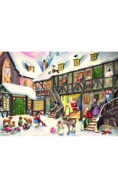 SELL ADV680 Sellmer Advent - Santa in Village