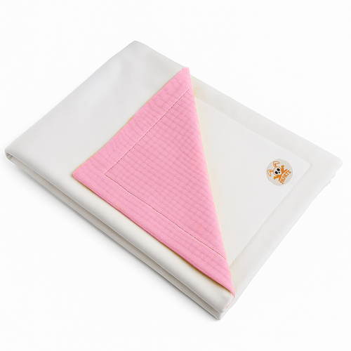 Organic Cotton Fleece Blanket - Pink