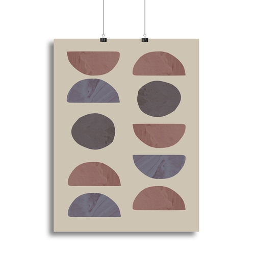 Rock sandwich dark Canvas Print or Poster