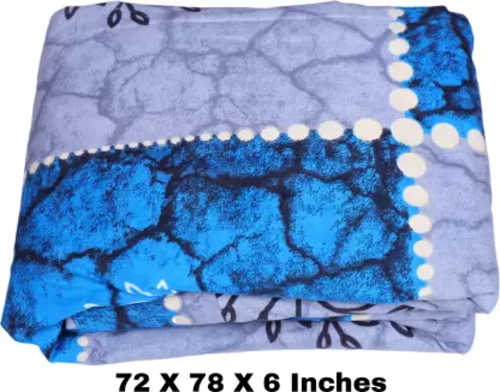 CheckMe Cotton King Bed Cover  (Multicolor)