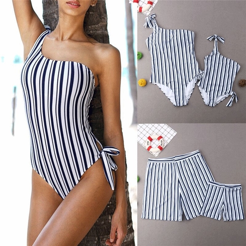 Mommy Daughter Daddy Son Beach Clothes Fashion