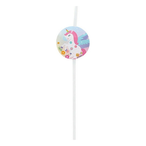 Straw Multicolour Unicorn 10Units