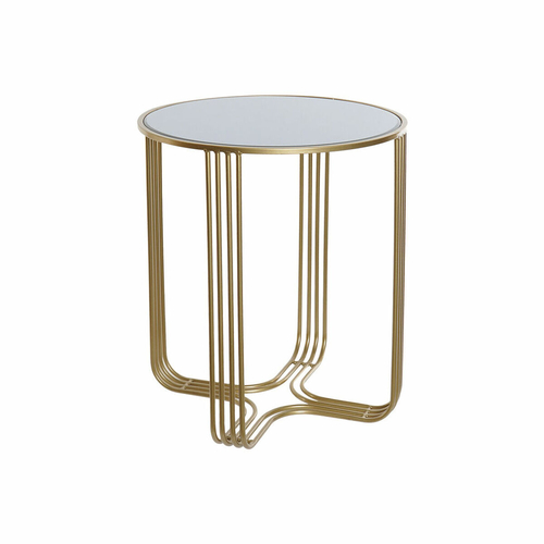 Side table DKD Home Decor Mirror Golden Metal (45 x 45 x 52 cm)