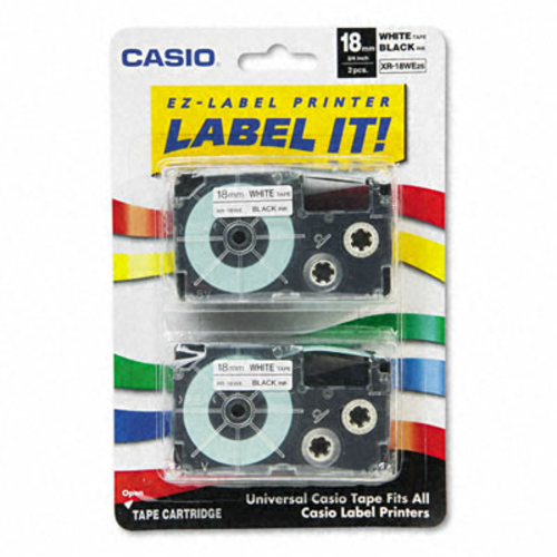 Casio XR18WE2S Tape Cassettes for EZ-Label Kl100/780/7200/8100/c500  3