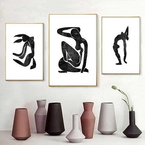 Abstract Human Body Minimalist Canvas