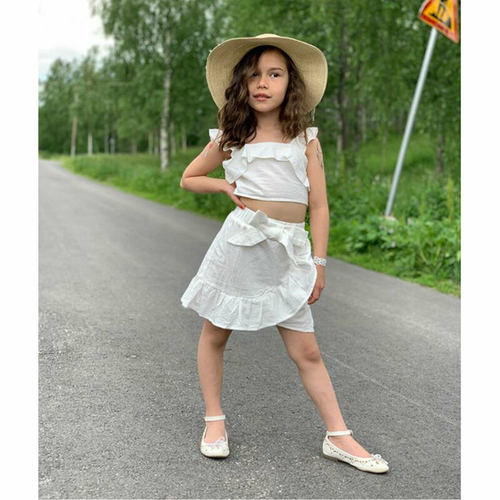 US Infant Baby Girls Kids 2Pcs Summer Sling 