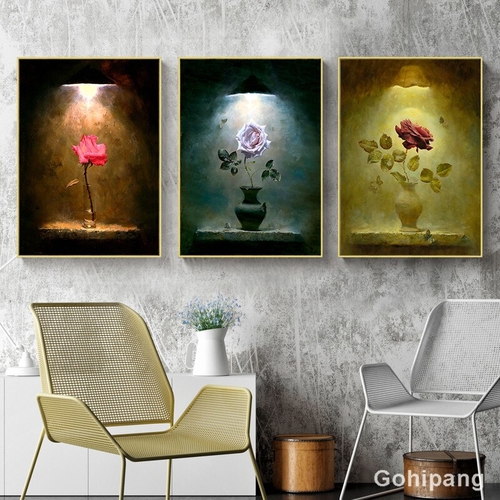 Classical Flower Painting on Canvas Prints