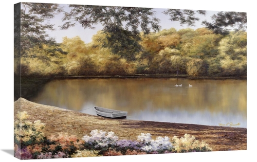 Global Gallery GCS-393940-2030-142 20 x 30 in. Golden Pond Art Print -