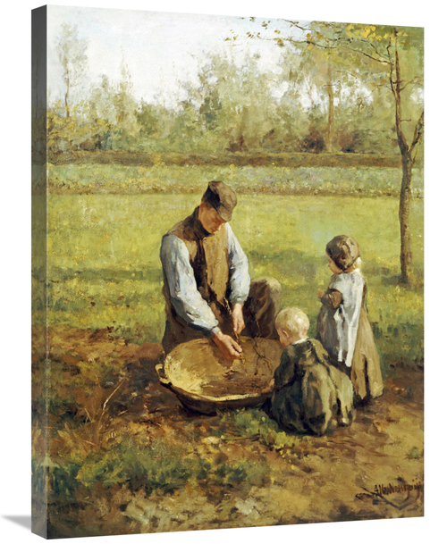 Global Gallery GCS-266940-30-142 30 in. Watching Father Work Art Print