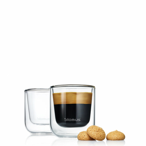 Blomus 63652 Insulated Espresso Tea Glasses, Set of 2