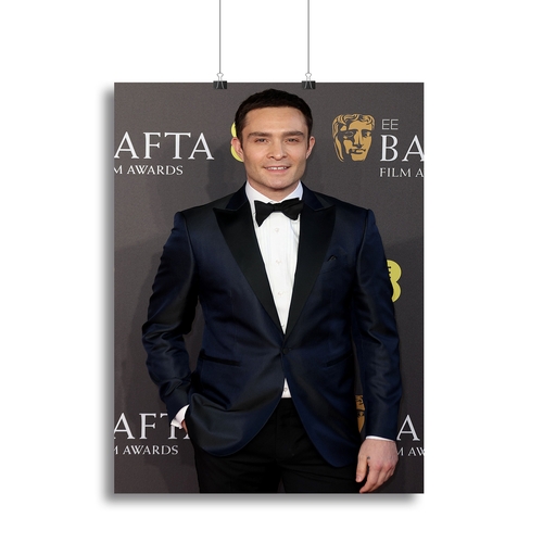 Ed Westwick at the Baftas Canvas Print or Poster