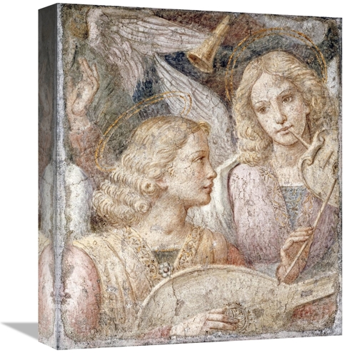 Global Gallery GCS-266792-16-142 16 in. Music Making Angels - a Fragme