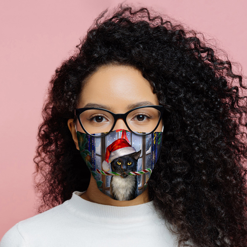 Christmas Lisa Parker Krampuss Cat Face Covering - Large