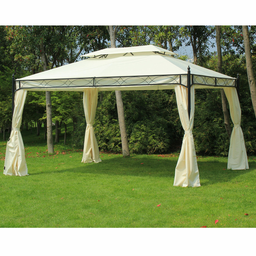 Summer Clearance Outsunny 13'L x 10'W  2-Tier Gazebo Canopy Patio