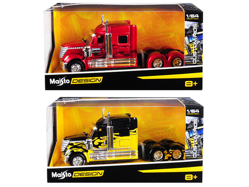 Set of 2 pieces International LoneStar Trucks Red and Black \Custom