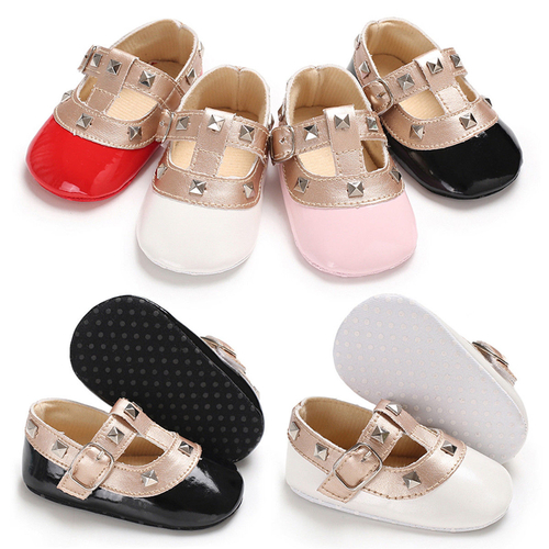 Newborn Baby Girls Bow Princess Shoes Soft Sole