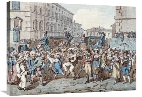 Global Gallery GCS-268385-36-142 36 in. Carnevale a Roma Art Print - B