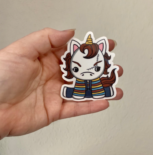 Chucky Unicorn Sticker/Magnet