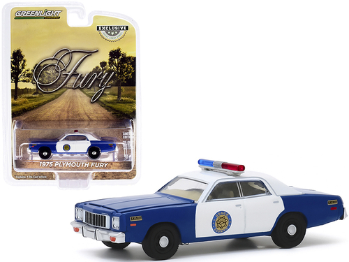 1975 Plymouth Fury Blue and White \Osage County Sheriff\" \"Hobby