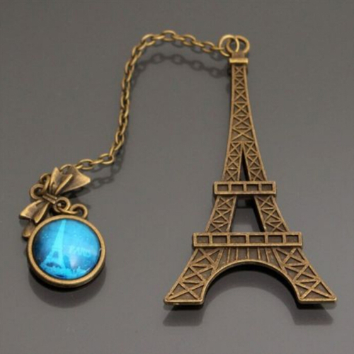 1Pcs Vintage Eiffel Tower Metal Bookmarks For Book