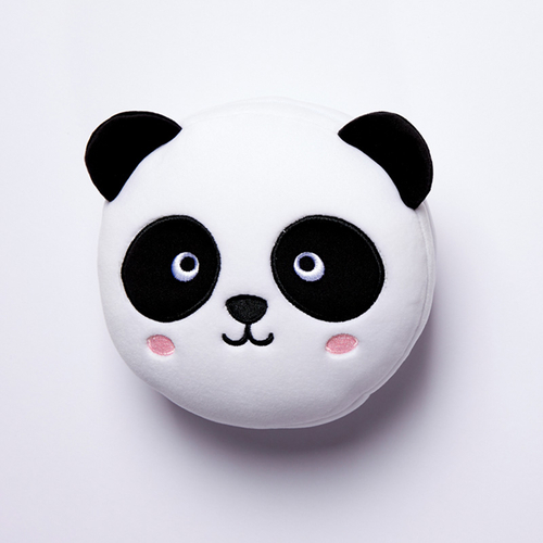Cutiemals Panda Relaxeazzz Plush Round Travel Pillow & Eye Mask Set
