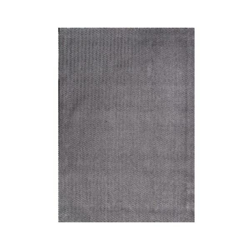 Sleek Herringbone Pewter Rug