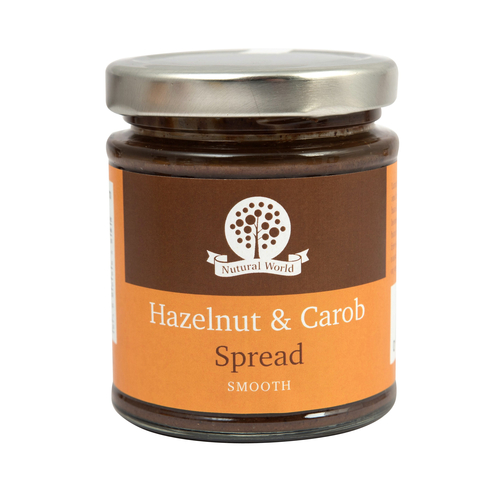 Nutural World – Hazelnut and Carob Spread – Smooth - 1kg Type A Foil