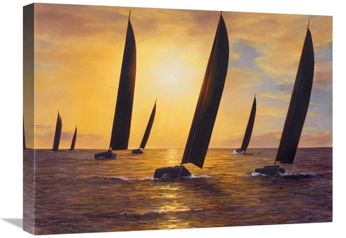 Global Gallery GCS-36047-1824-142 18 x 24 in. Into the Sunset Art Prin