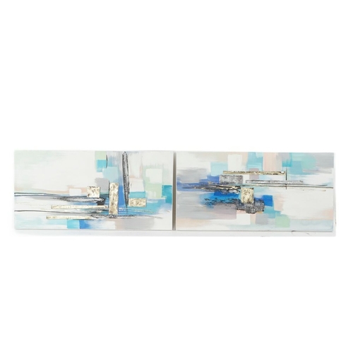 Painting DKD Home Decor 120 x 3,5 x 60 cm Abstract Modern (2 Units)