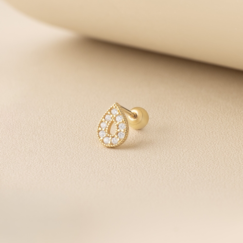 14K (58.5%) SOLID GOLD DONNA PIERCING