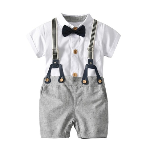 Fashion Toddler Baby Boys Summer Gentleman Bowtie