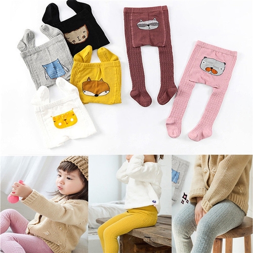 Cute Kids Baby Girls Cotton Tights Cartoon