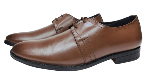 Genuine Leather Formal Shoes, Derby For Men  (Size-UK9)(Color-BROWN)
