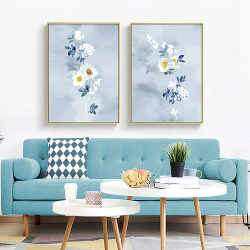 White Flowers Home Decoration Picture Wall Art