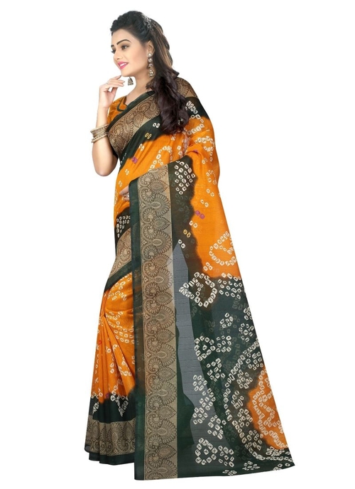 Generic Women's Silk Saree(Multi, 5.5-6mtrs)