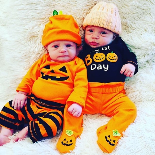 Halloween 3PCS Newborn Baby Boy Girl Clothes Sets