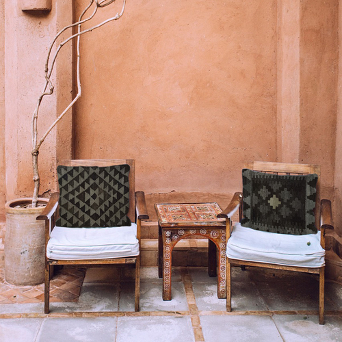 Kilim Handwoven Flint Zeus Cushion Cover