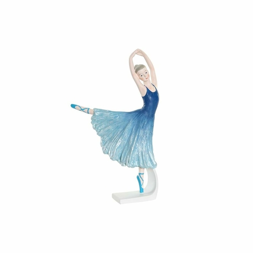 Decorative Figure DKD Home Decor Blue Romantic Ballet Dancer 13 x 6 x