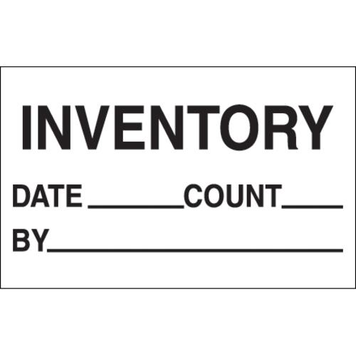 Tape Logic DL1181 1.25 x 2 in. - Inventory - Date - Count - by Labels&