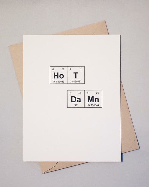 Hot Damn Sentimental Elements Greeting Card