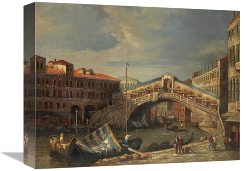 Global Gallery GCS-131233-1216-142 12 x 16 in. Venice Bridge Art Print